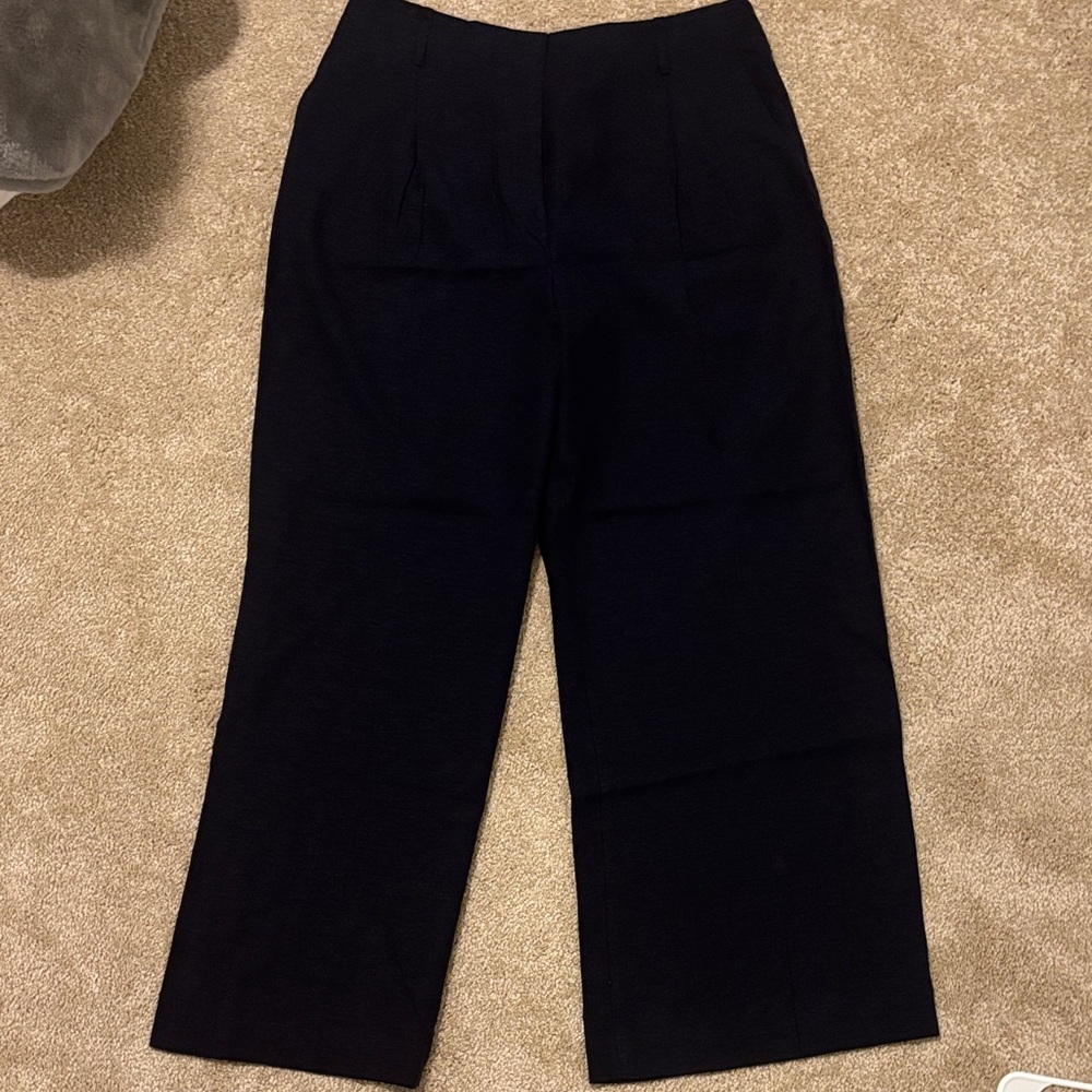 Ann Taylor Black Straight-Leg Dress Pants